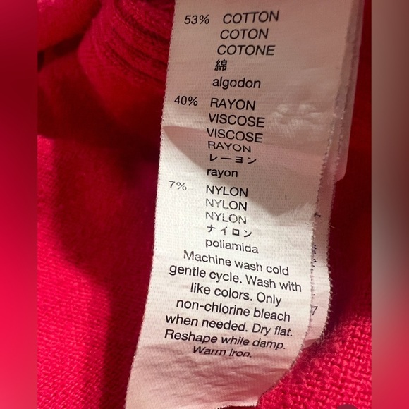 Women’s Gap Pink V Neck Long Sleeve Sweater | Size Small - Picture 3 of 3
